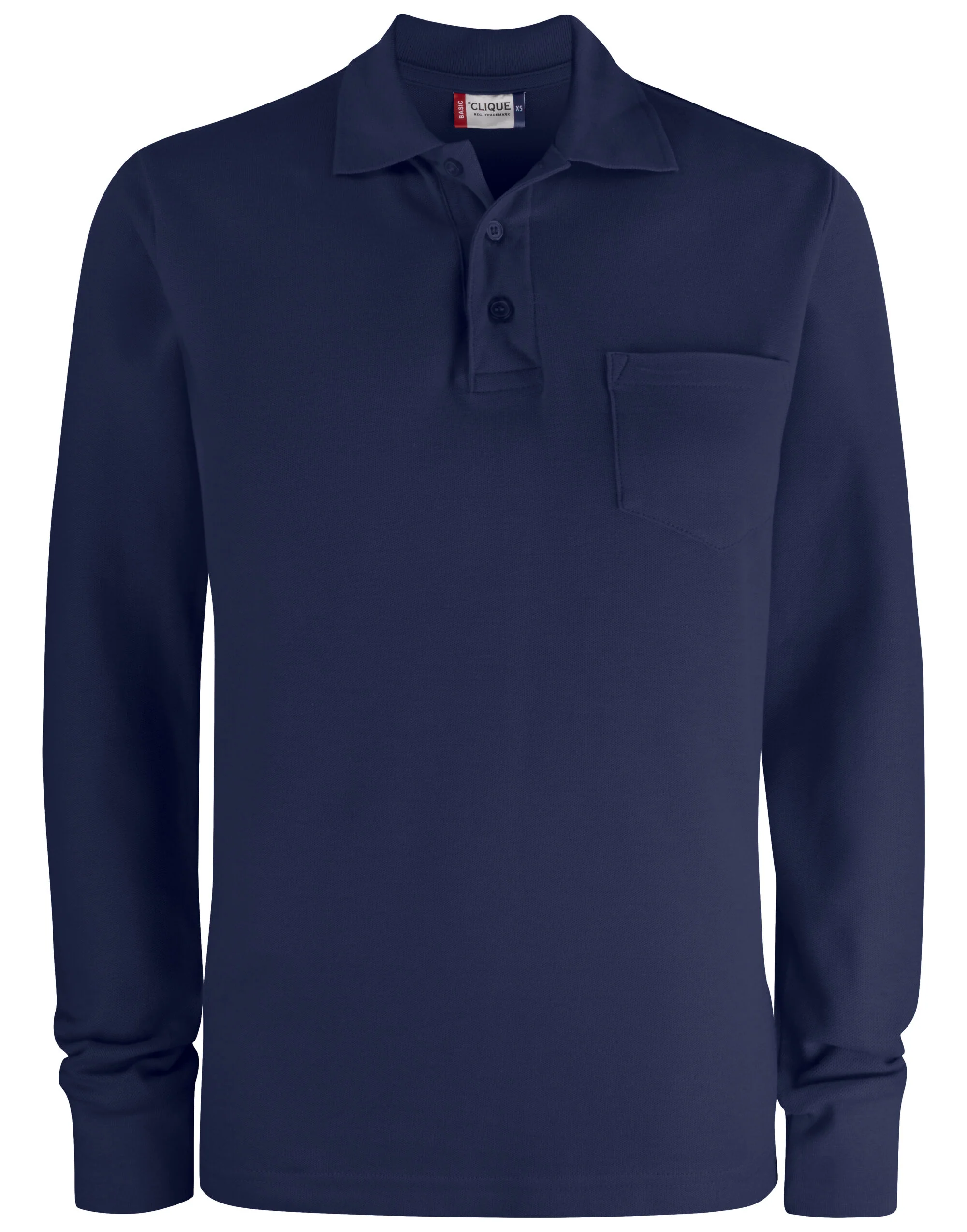 Clique Basic Pocket Polo L/S CQ028235 - Image 2