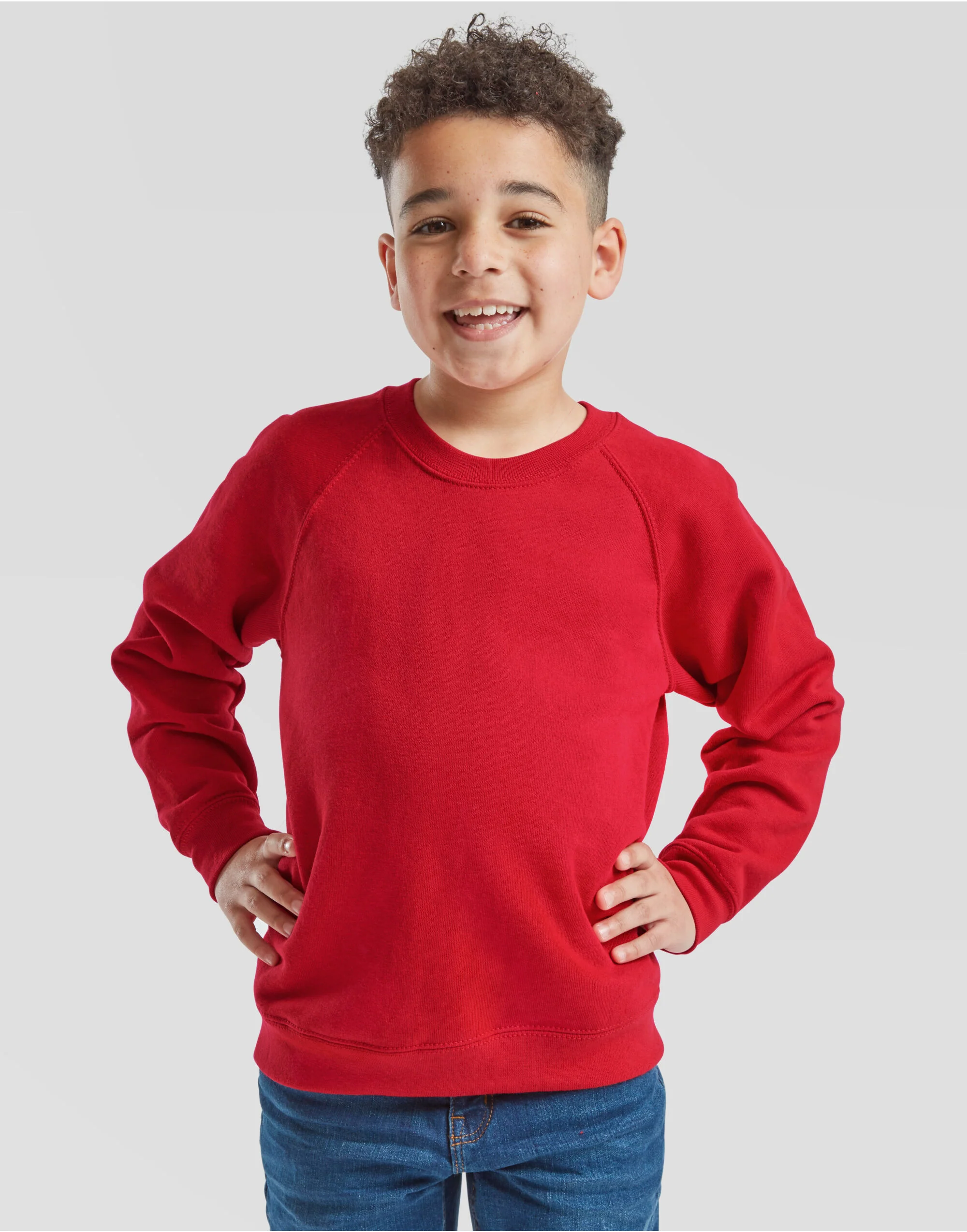 Fruit Of The Loom Kid's Classic Raglan Sweat 62039 - Image 24