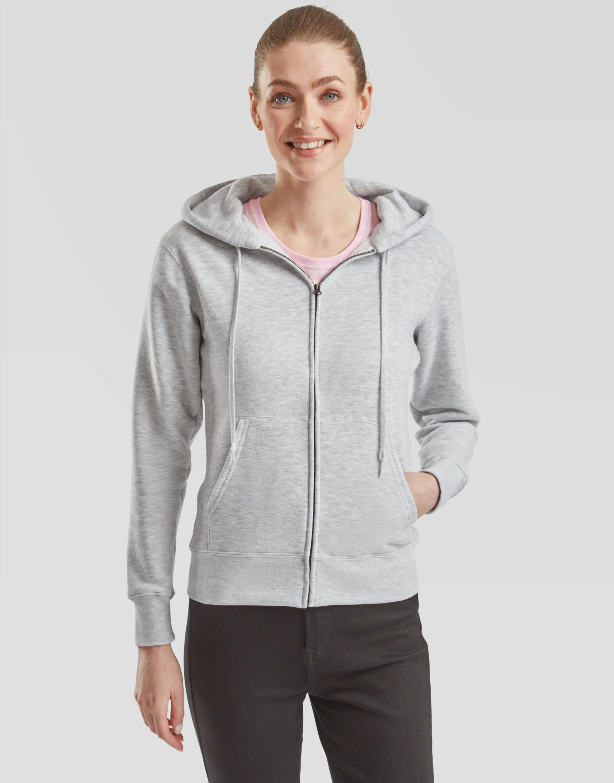 Fruit Of The Loom Ladies' Premium Hooded Sweat Jacket 62118 - Image 9