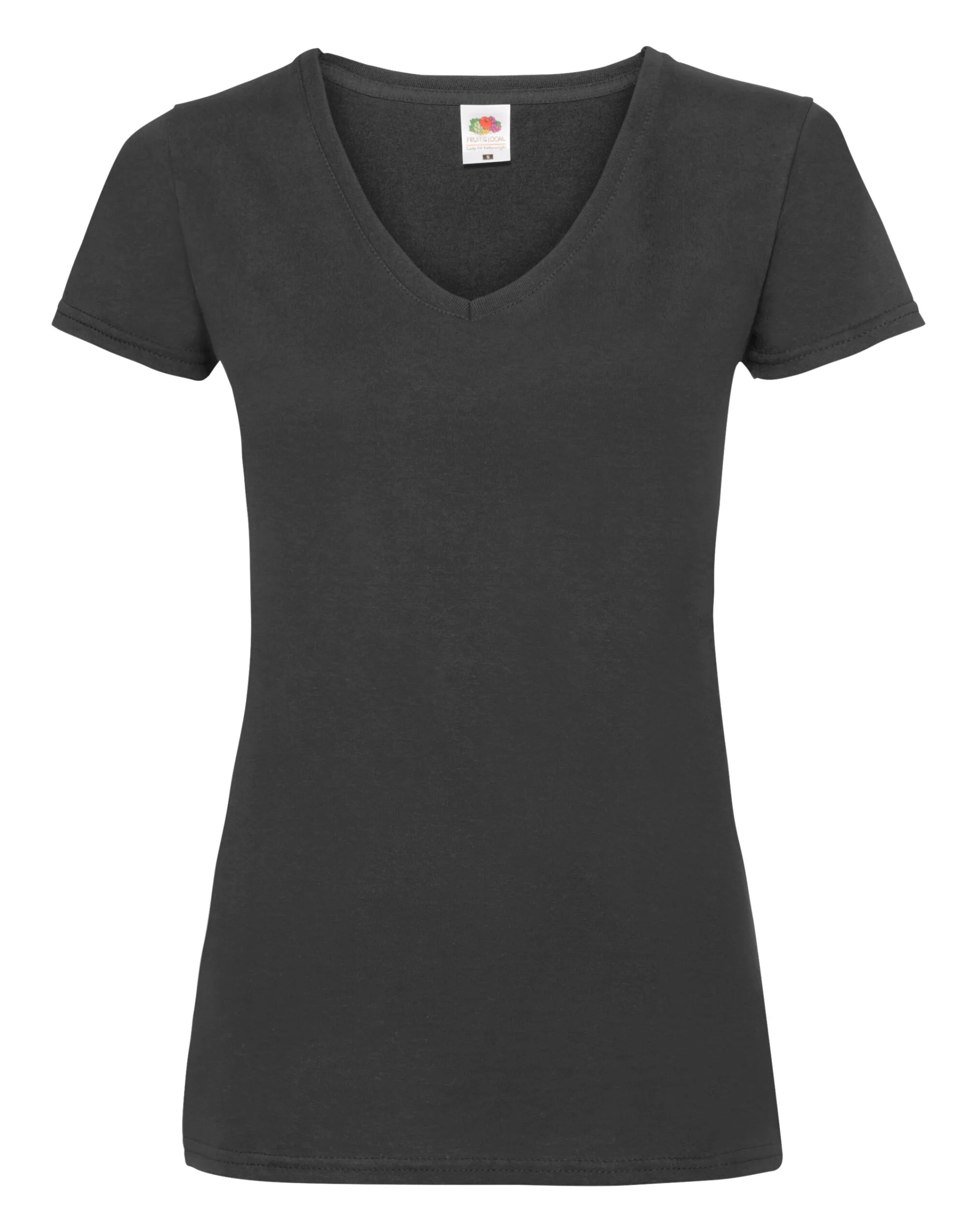 Fruit Of The Loom Ladies' Valueweight V-Neck T-Shirt 61398 - Image 2