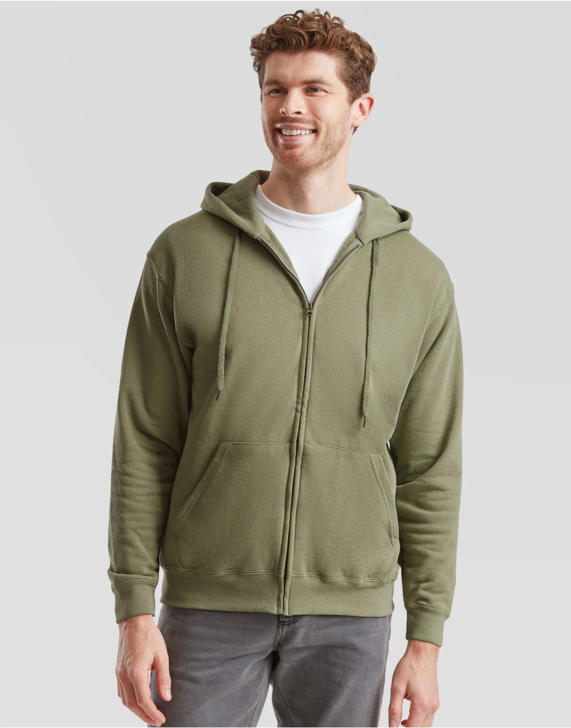 Fruit Of The Loom Men's Classic Hooded Sweat Jacket 62062 - Image 13