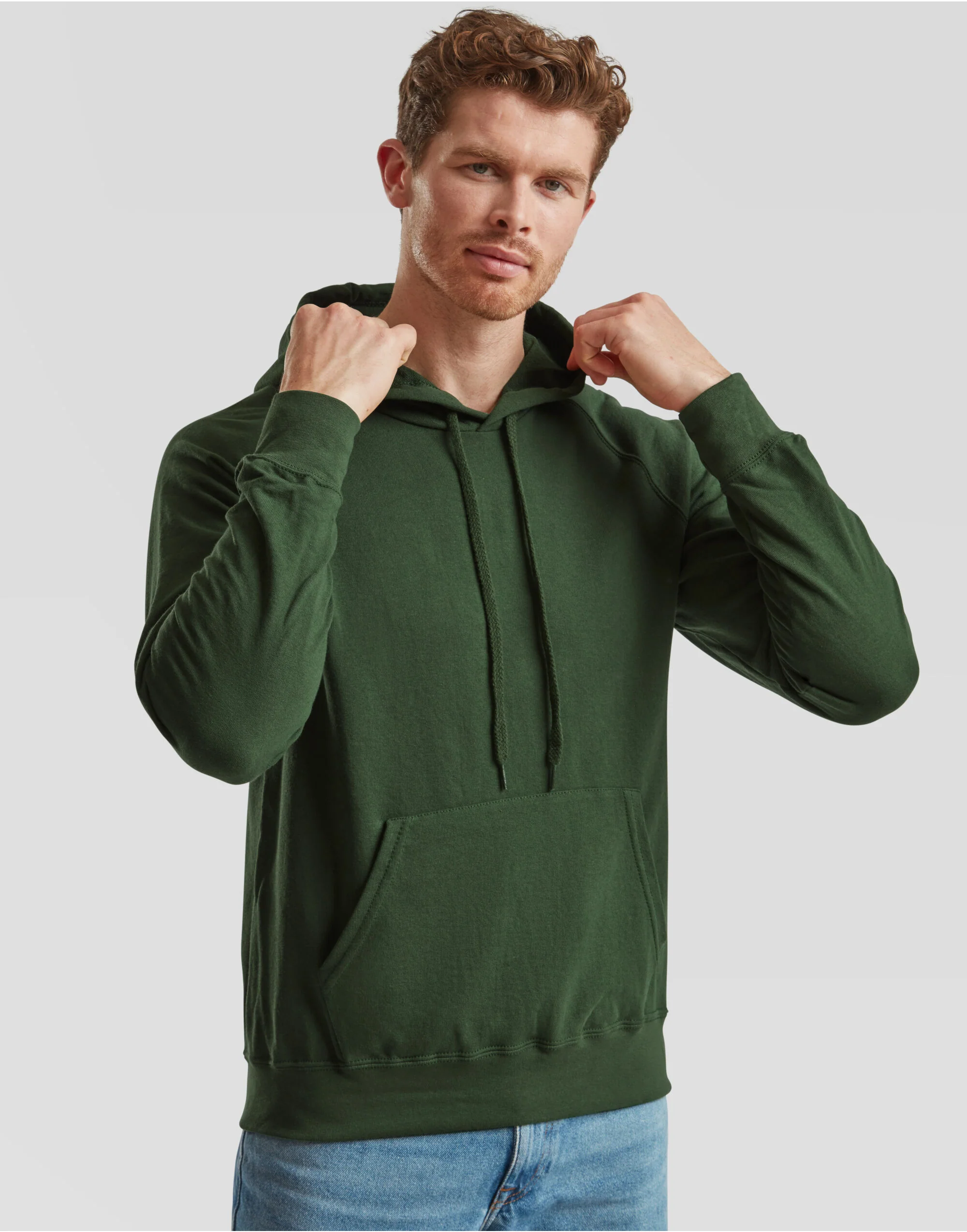 Fruit Of The Loom Men's Lightweight Hooded Sweat 62140 - Image 9