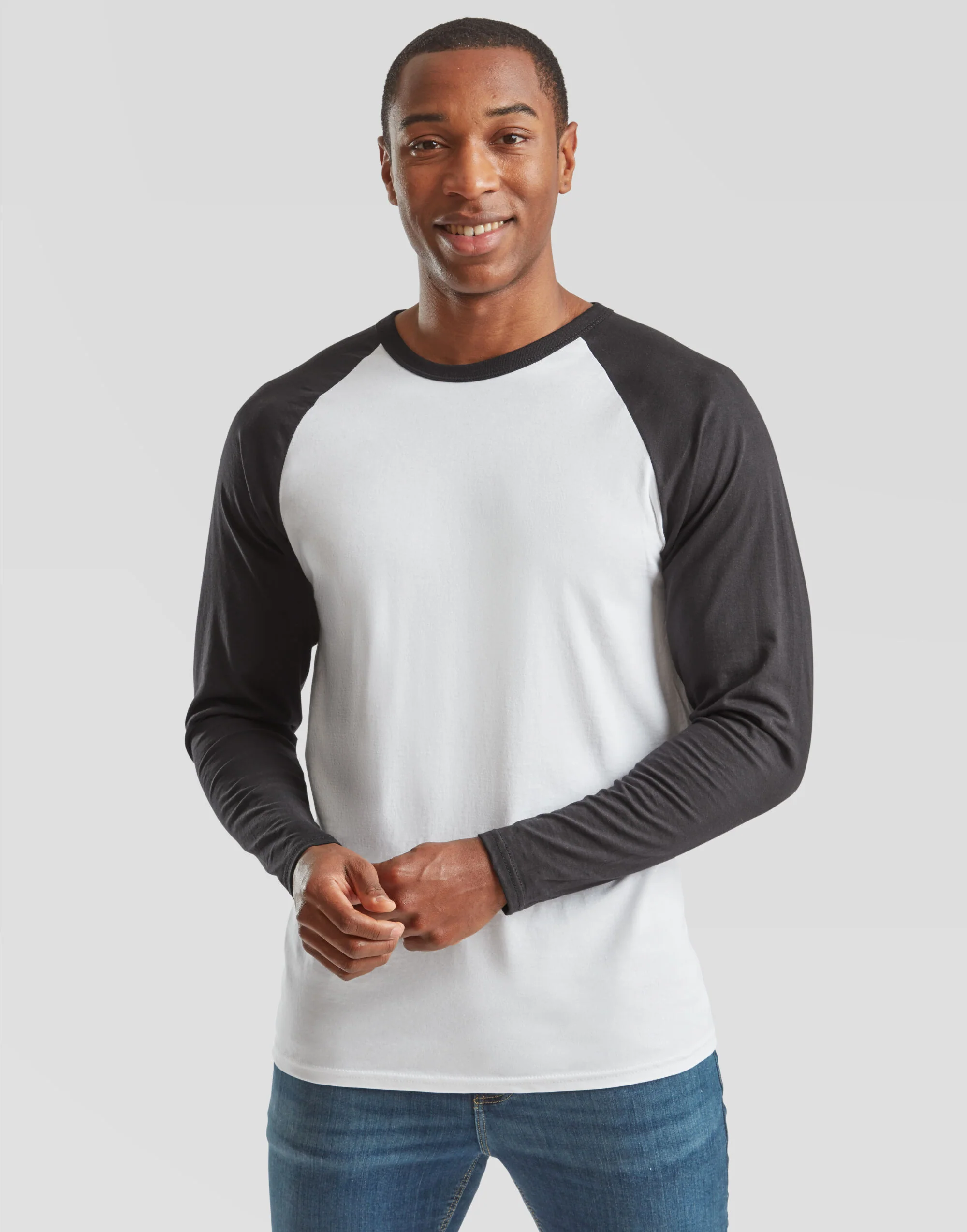 Fruit Of The Loom Men's Valueweight Long Sleeve Baseball T-Shirt 61028 - Image 5