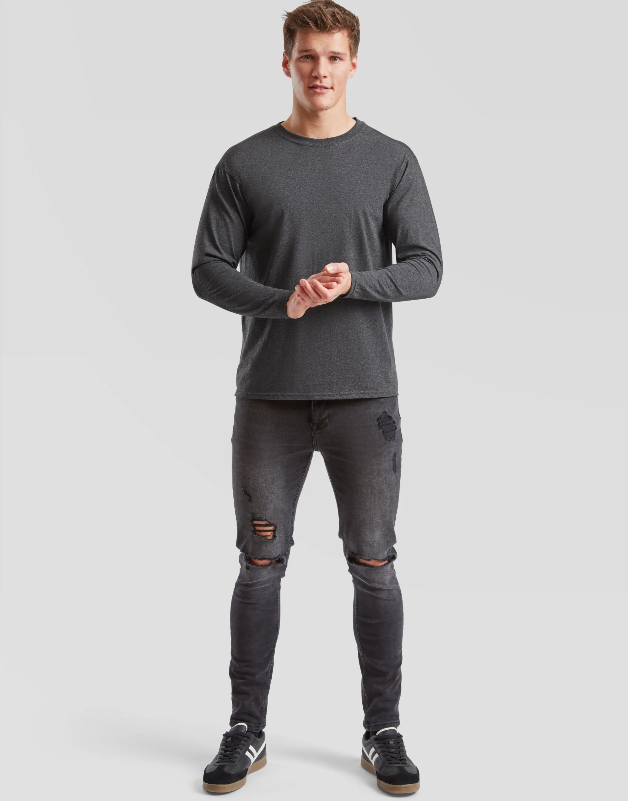 Fruit Of The Loom Men's Valueweight Long Sleeve T-Shirt 61038