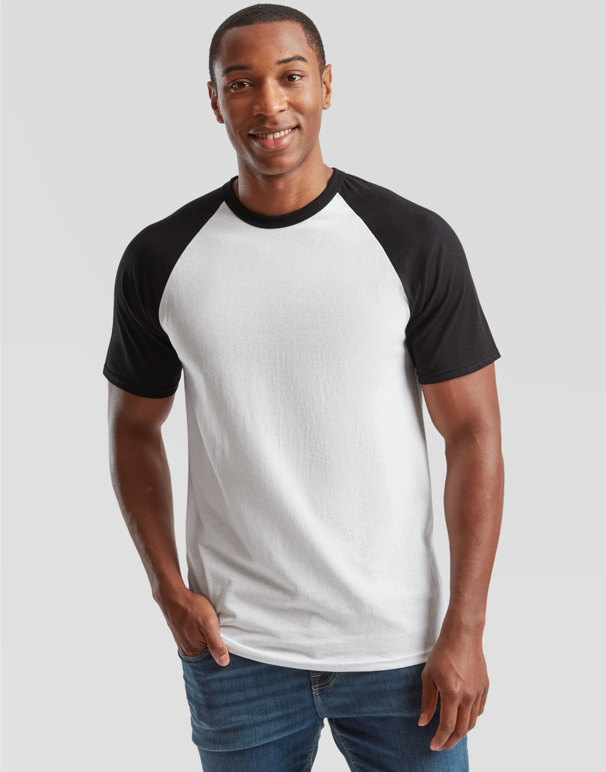 Fruit Of The Loom Men's Valueweight Short Sleeve Baseball T-Shirt 61026 - Image 5