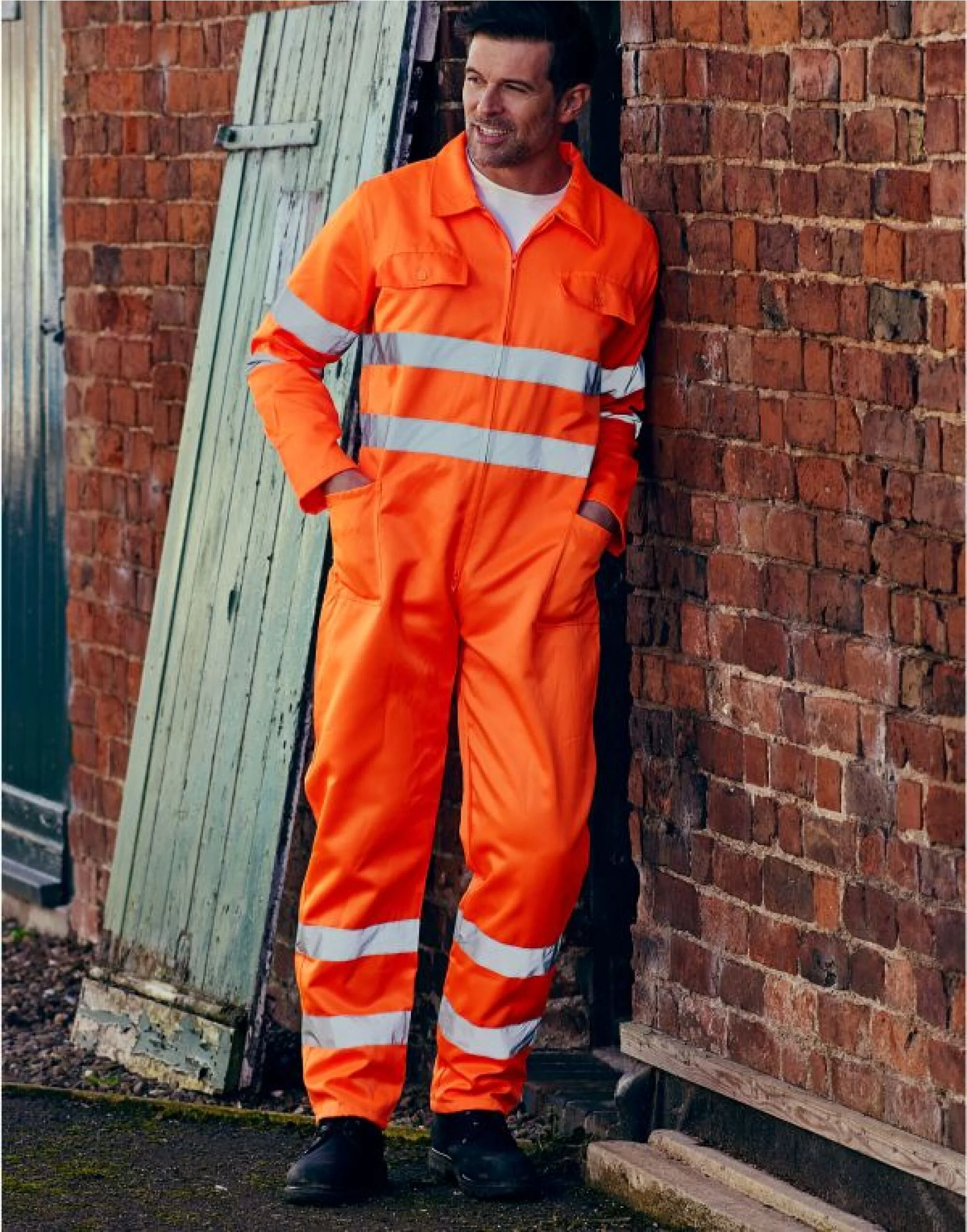 Yoko Hi-Vis Polycotton Coverall - HV058-3M - Image 2