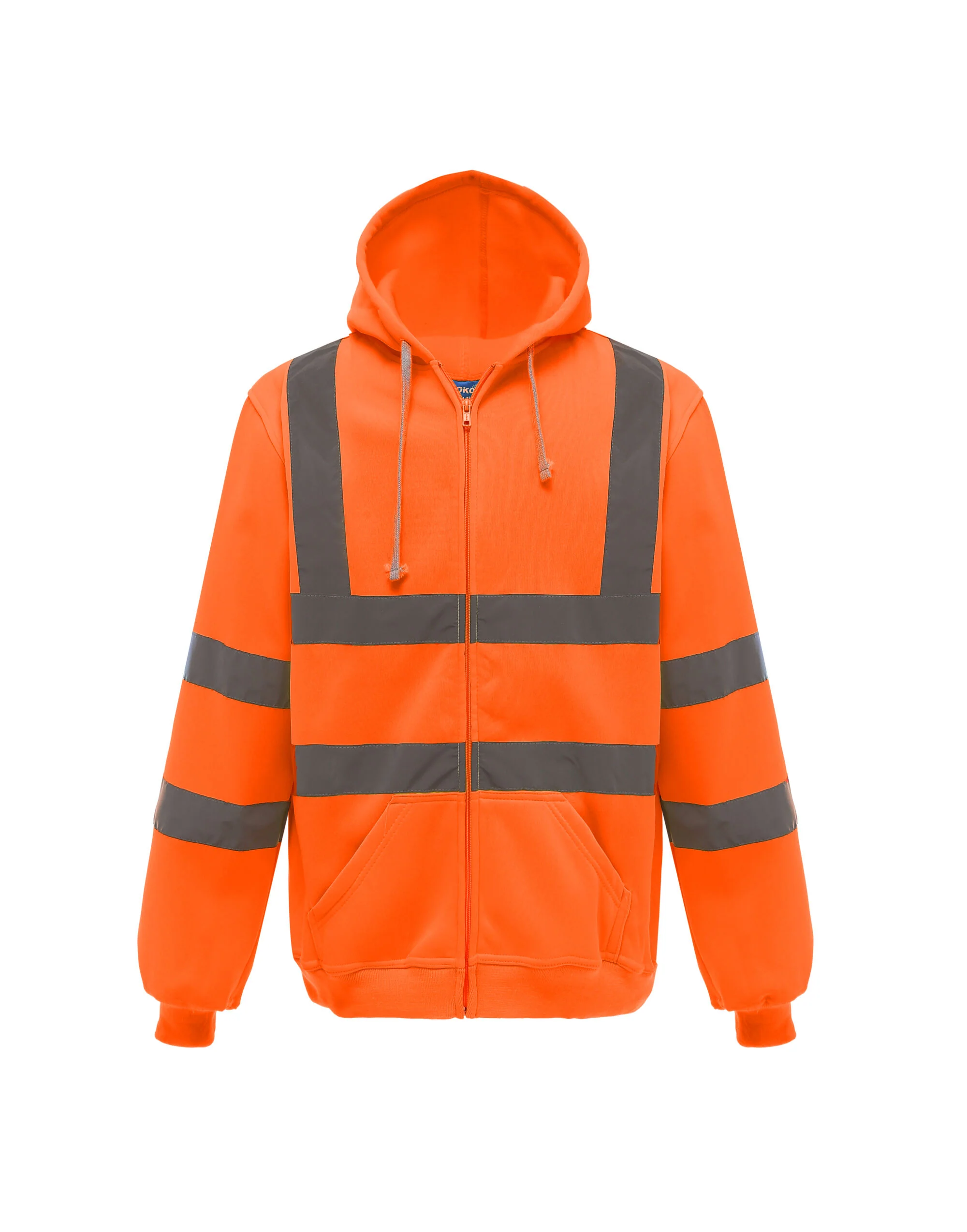 Yoko Hi-Vis Zipped Hoodie - HVK07 - Image 3
