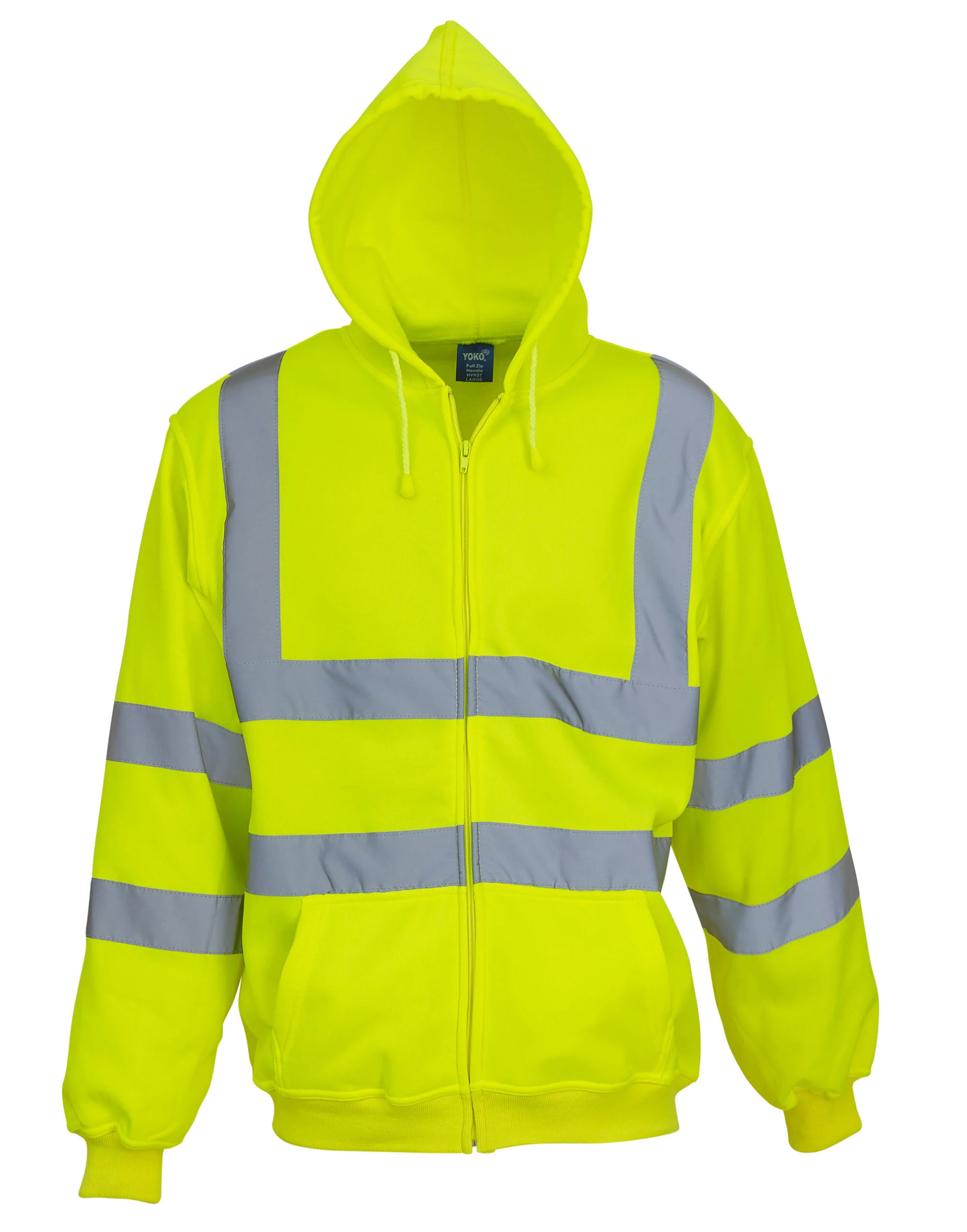 Yoko Hi-Vis Zipped Hoodie - HVK07 - Image 9