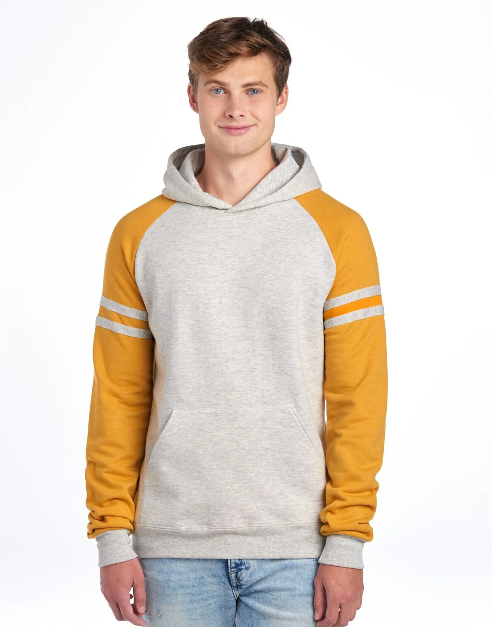 Jerzees NuBlend® Varsity Colour-Block Hoodie - 0S97CR0 - Image 10