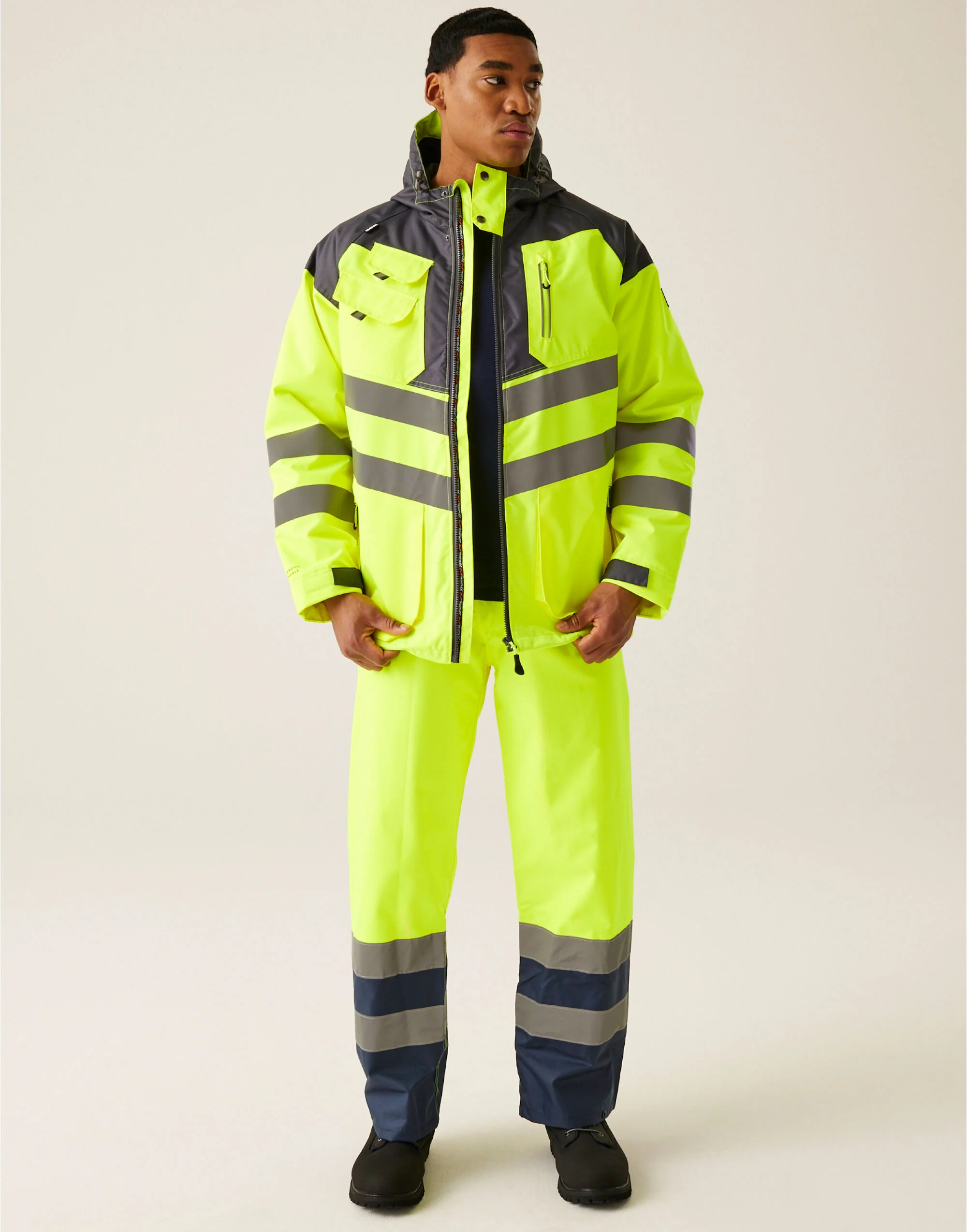 Regatta High Visibility Hi-Vis Parka Jacket TRA340 - Image 10