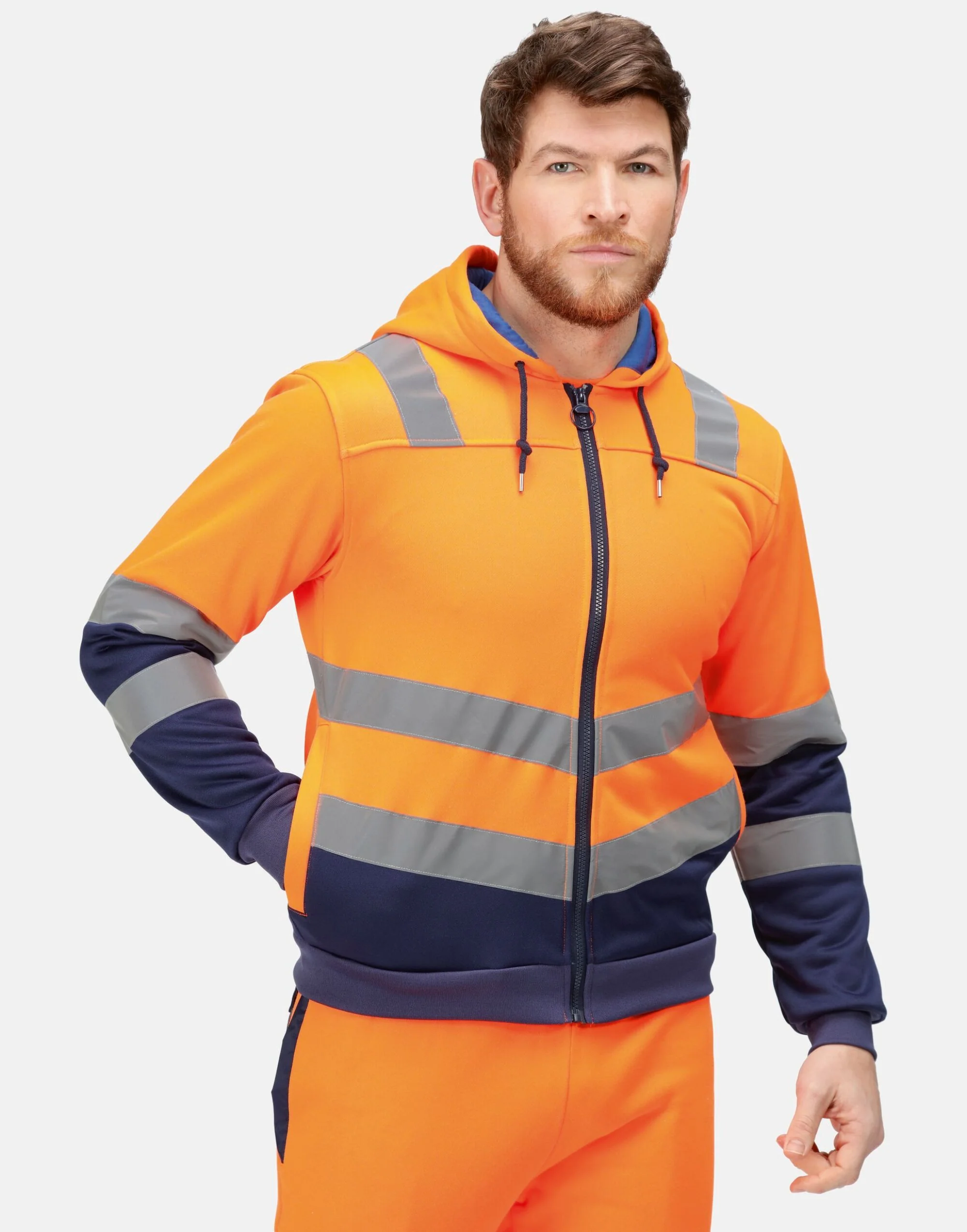 Regatta High Visibility Pro Hi Vis Full Zip Hoodie - TRF625 - Image 3