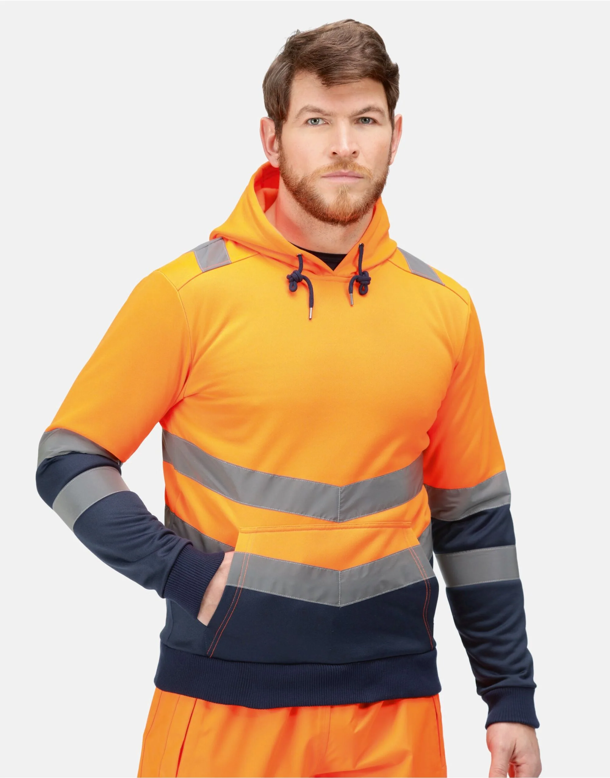 Regatta High Visibility Pro Hi Vis Overhead Hoody - TRF663 - Image 3