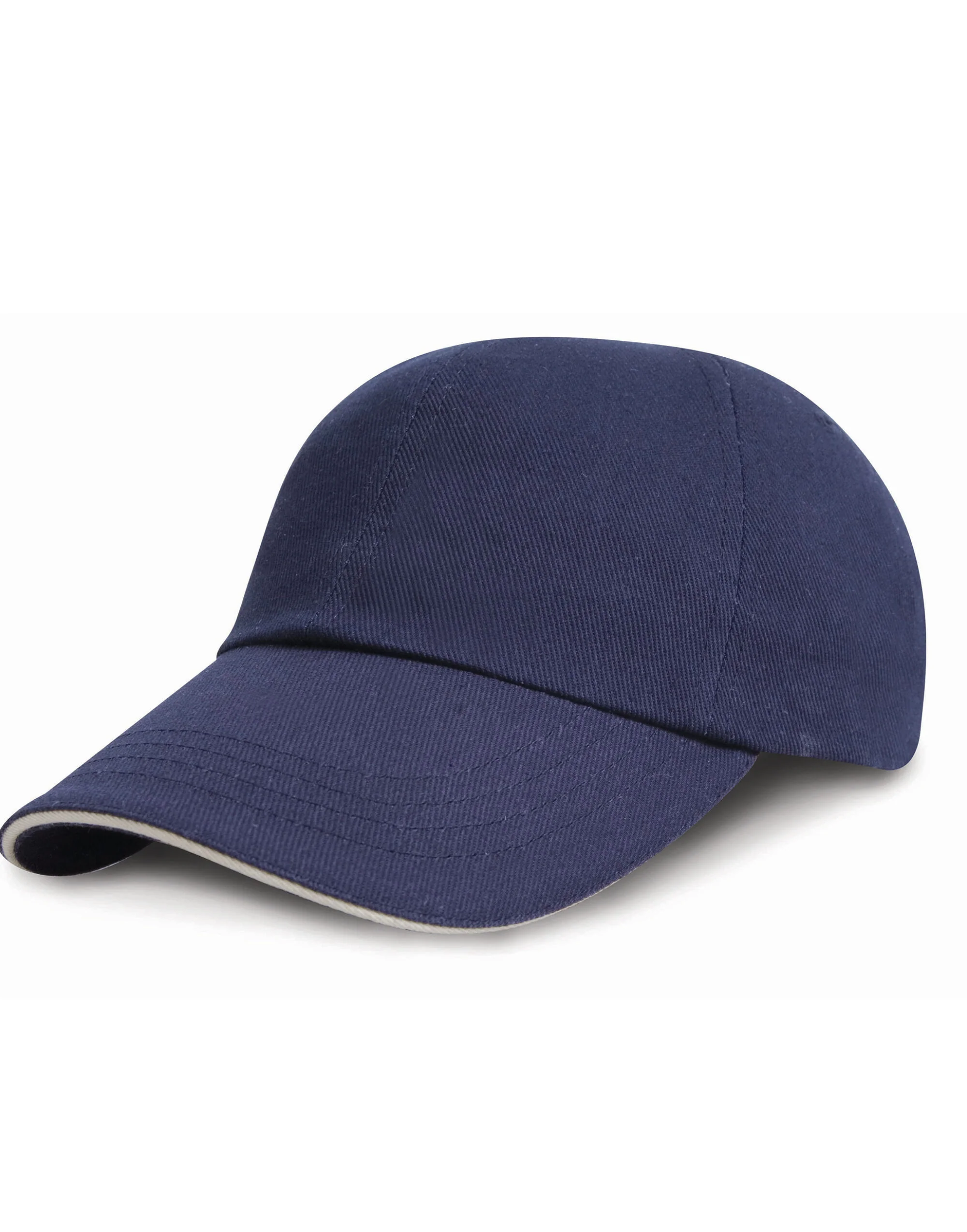 Result Headwear Low Profile Heavy Brushed Cotton Cap with Sandwich Peak RC24P - Image 3