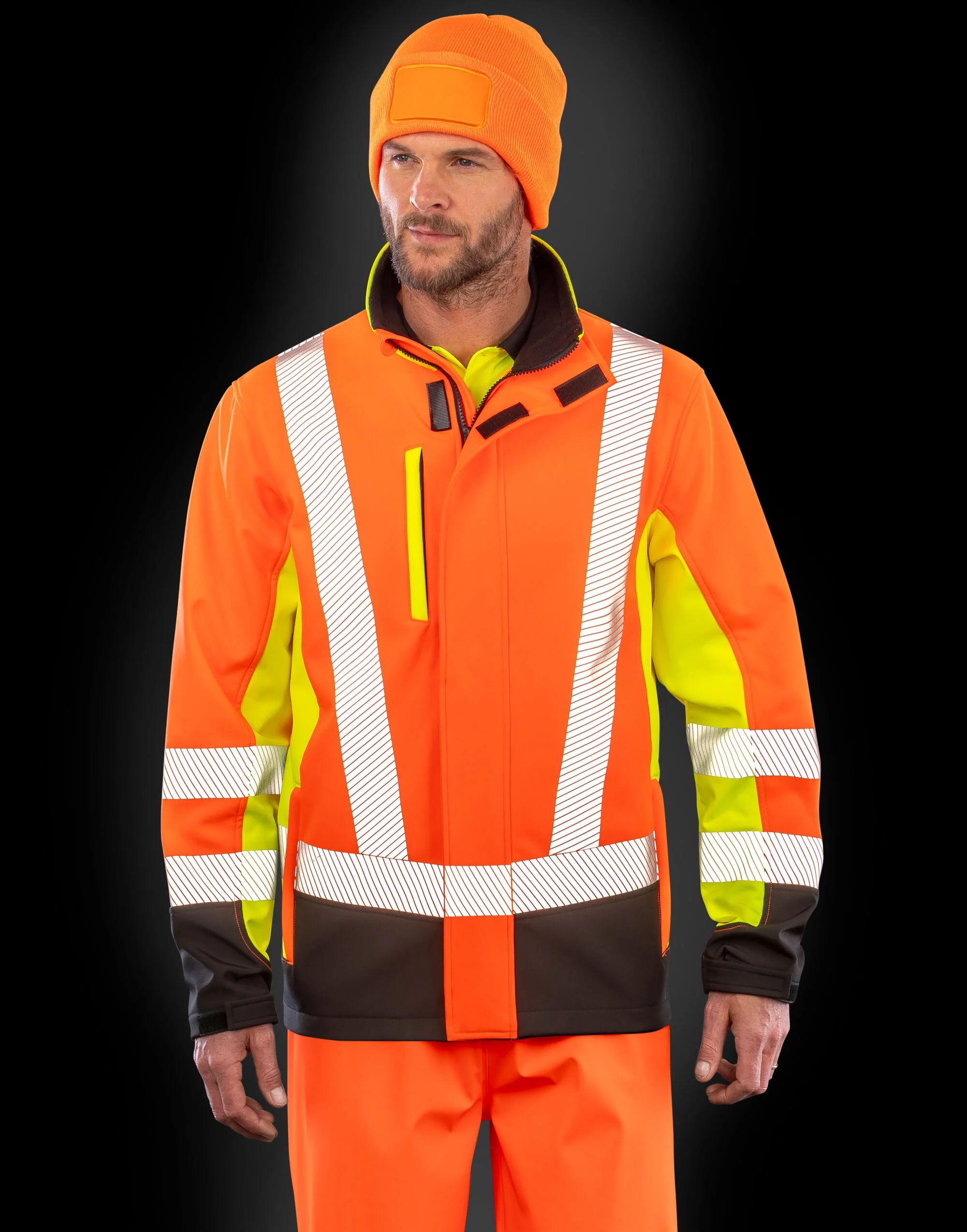 Result Recycled 3-layer Printable 3-Tone Safety Softshell R506X