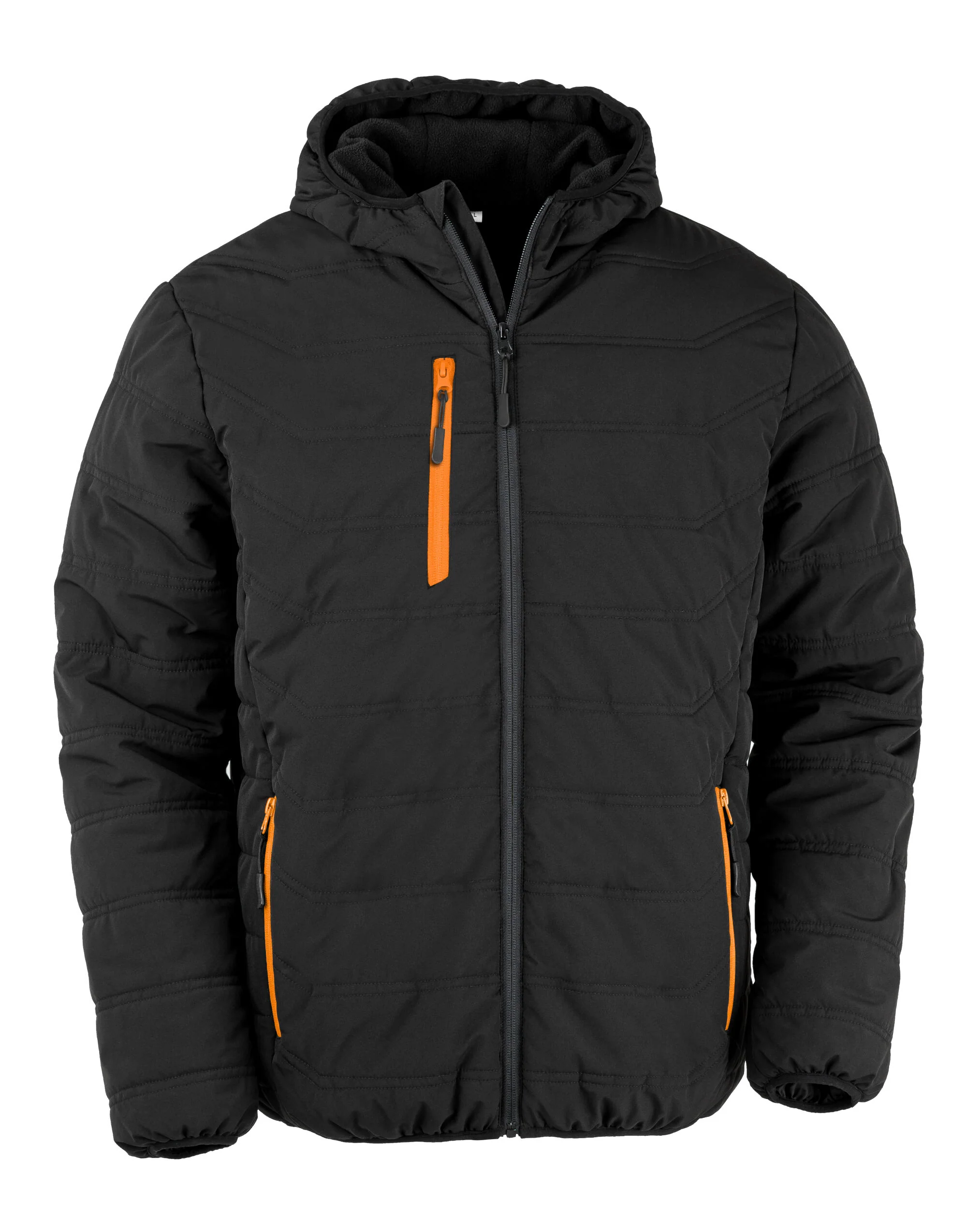Result Recycled Black Compass Padded Winter Jacket R240X - Image 5