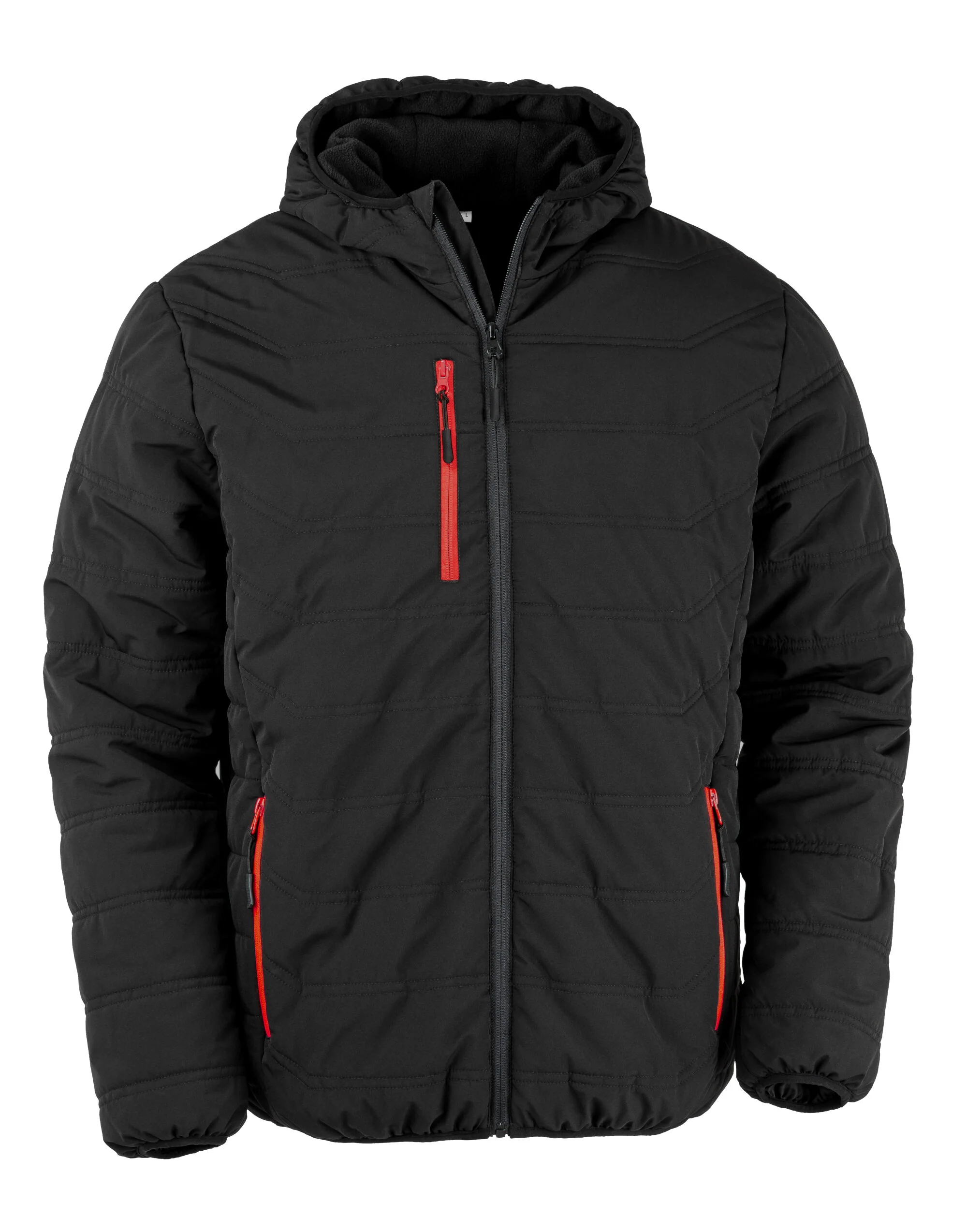 Result Recycled Black Compass Padded Winter Jacket R240X - Image 7