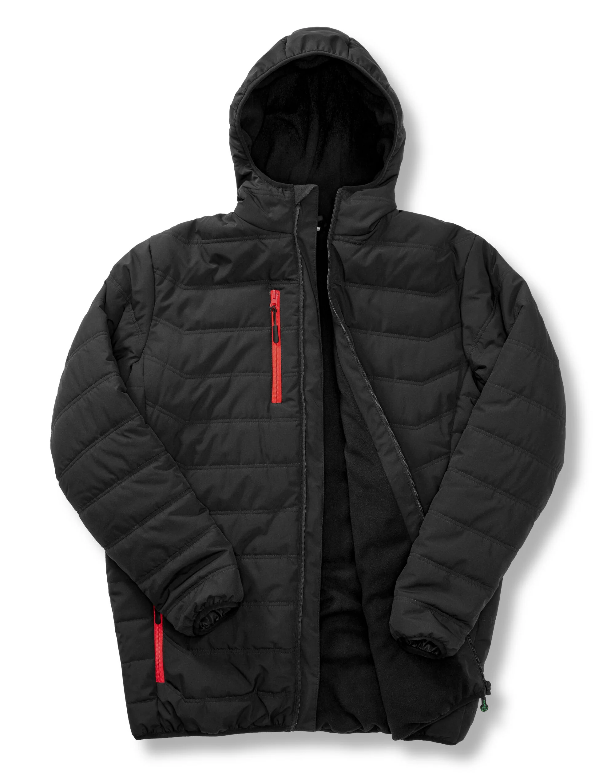 Result Recycled Black Compass Padded Winter Jacket R240X - Image 8