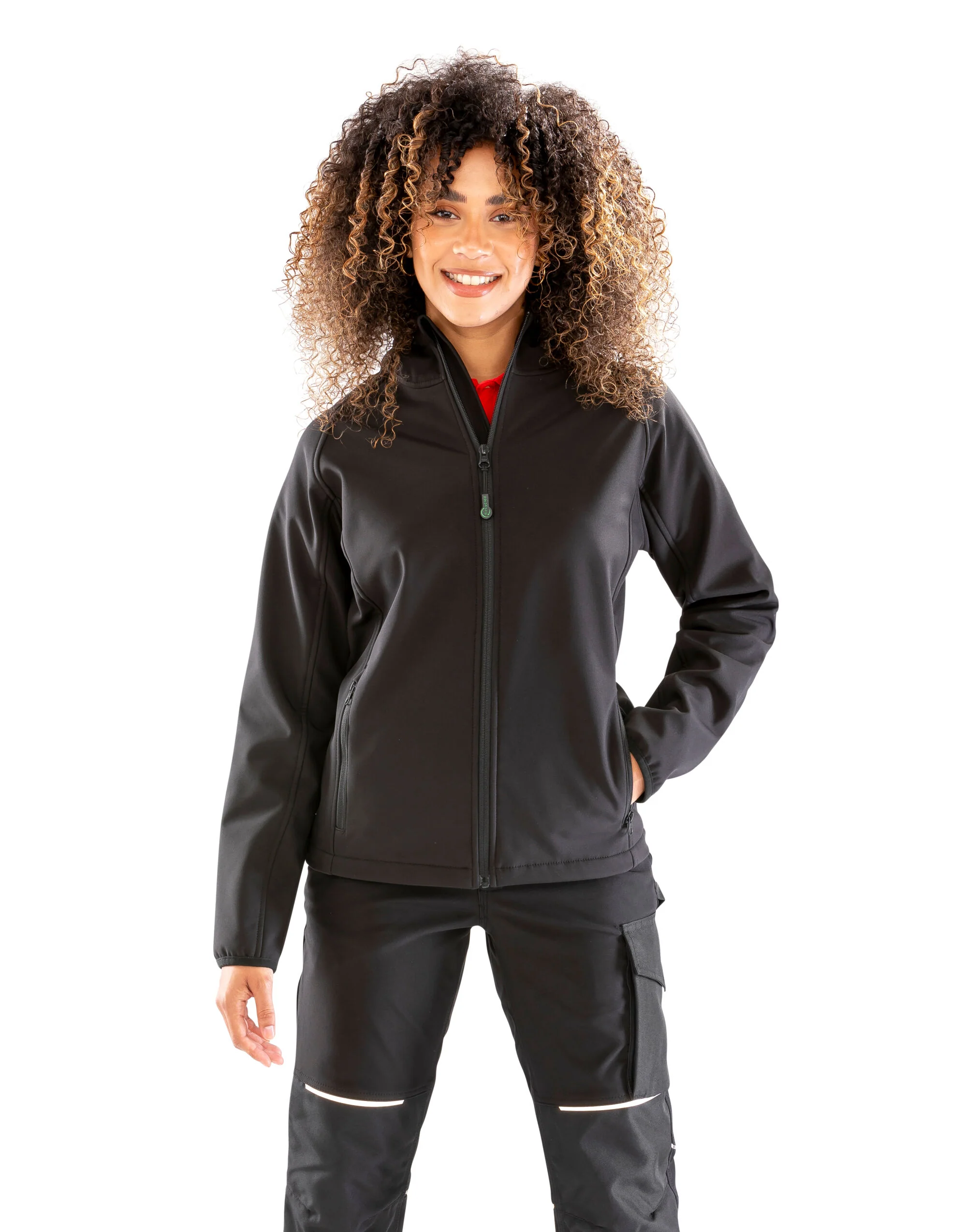Result Recycled Ladies 3-Layer Recycled Printable Hooded Softshell R911F