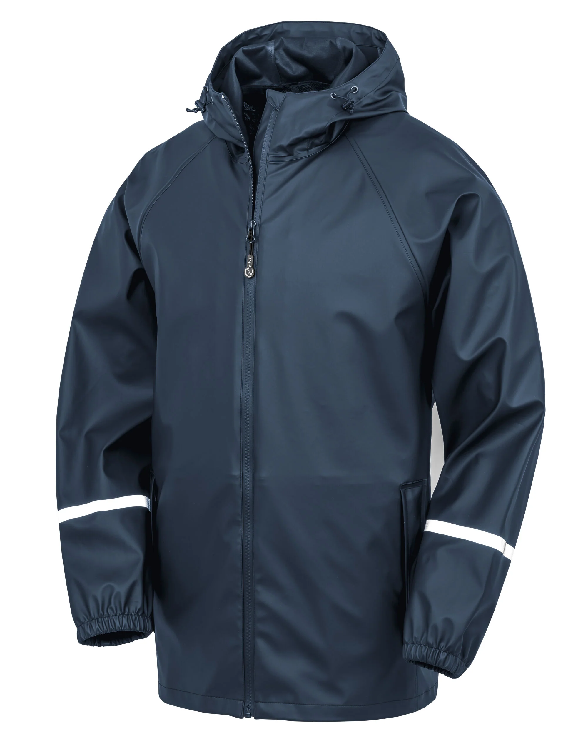 Result Recycled Prism PU Waterproof Jacket With Reflective Bands and Recycled Backing R915X - Image 5