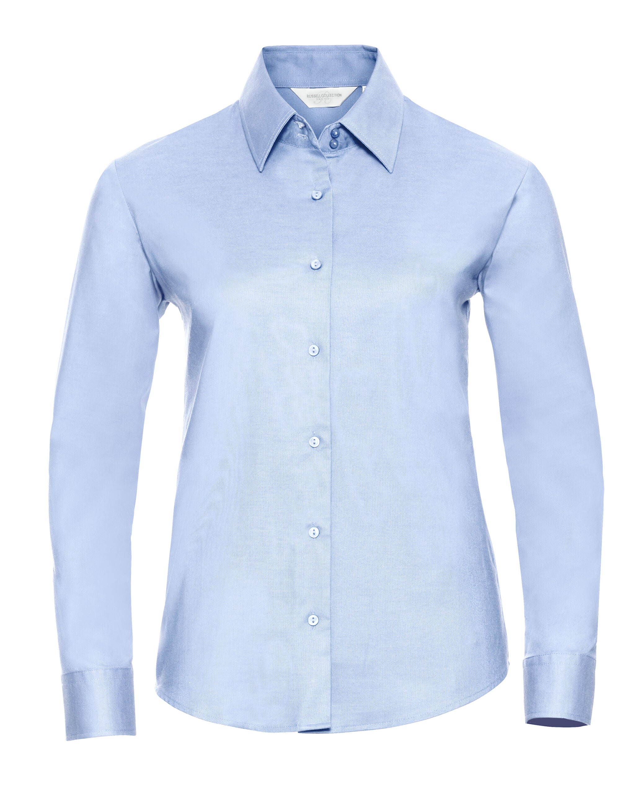 Russell Collection - Ladies' Long Sleeve Tailored Oxford Shirt - 932F - Image 8