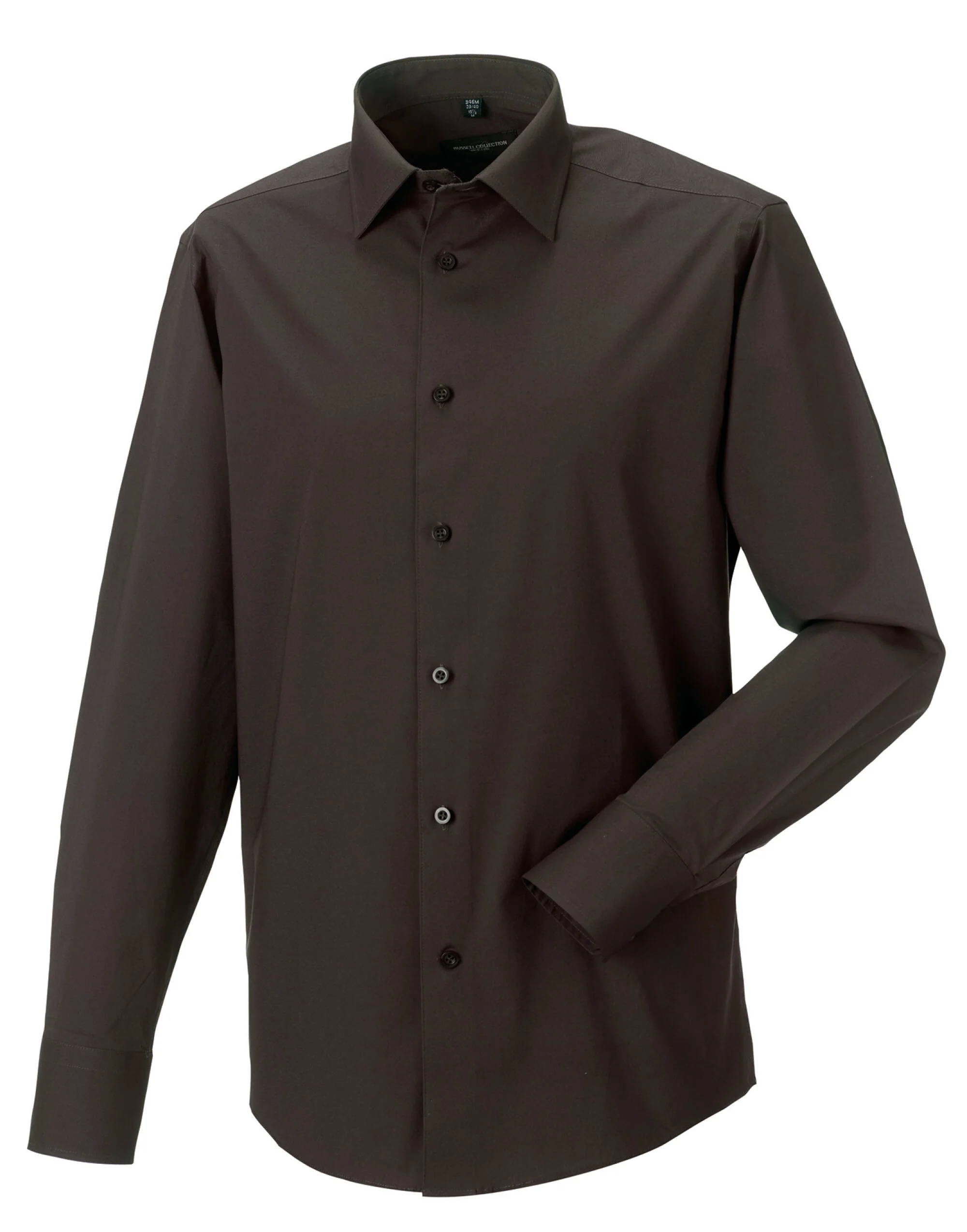 Russell Collection - Men's Long Sleeve Fitted Stretch Shirt - 946M - Image 4