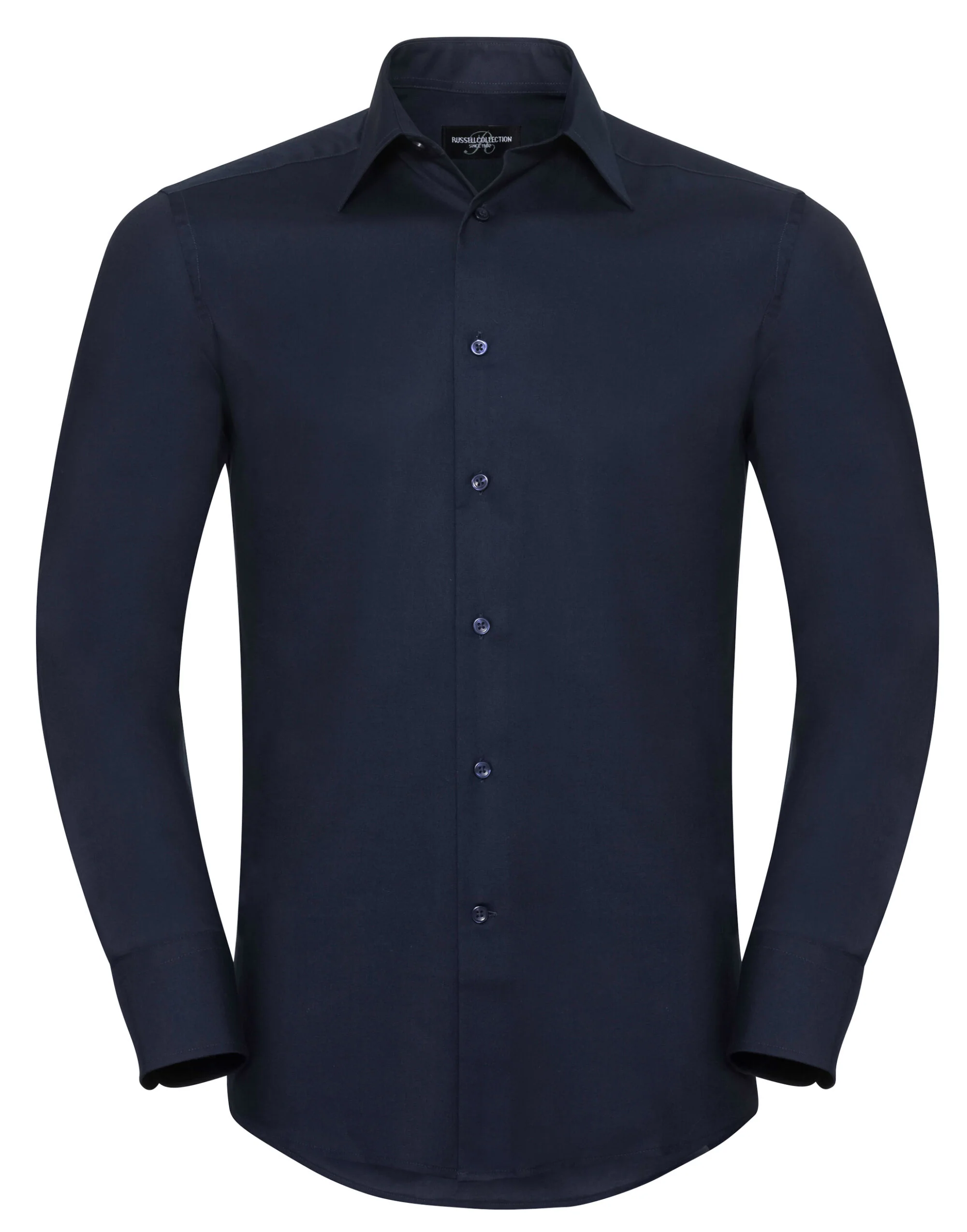 Russell Collection - Men's Long Sleeve Tailored Oxford Shirt - 922M - Image 3