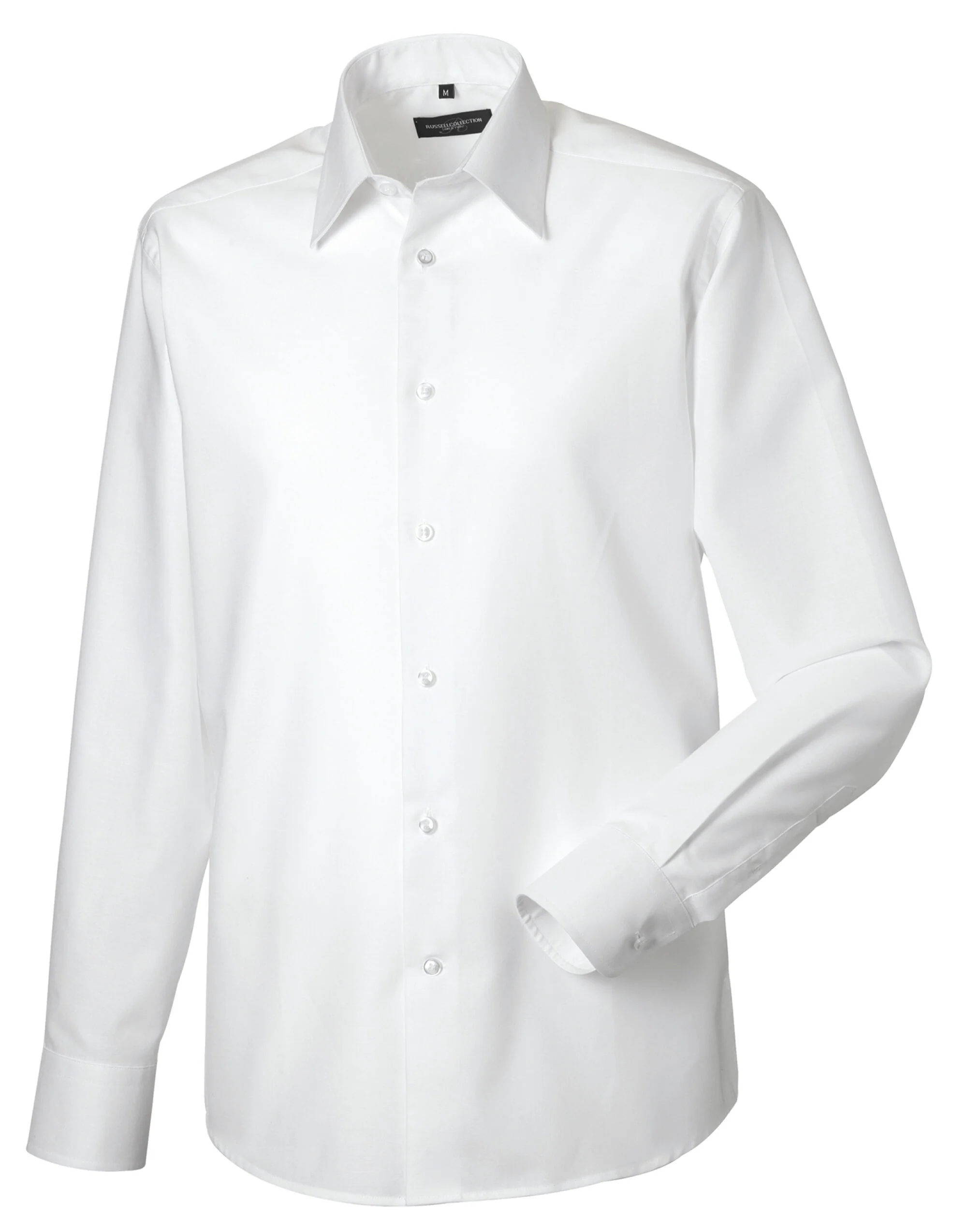 Russell Collection - Men's Long Sleeve Tailored Oxford Shirt - 922M - Image 6
