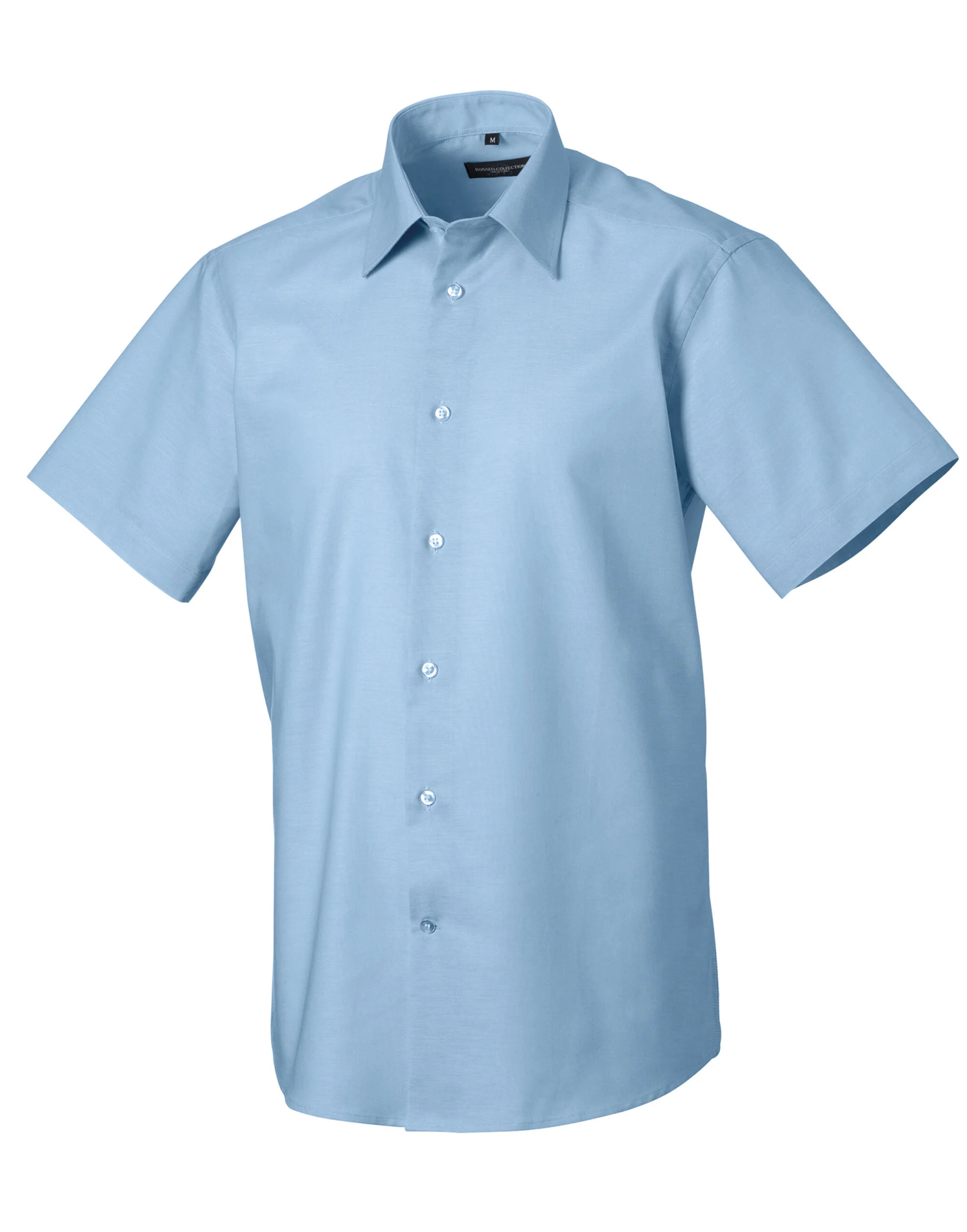 Russell Collection - Men's Short Sleeve Tailored Oxford Shirt - 923M - Image 5