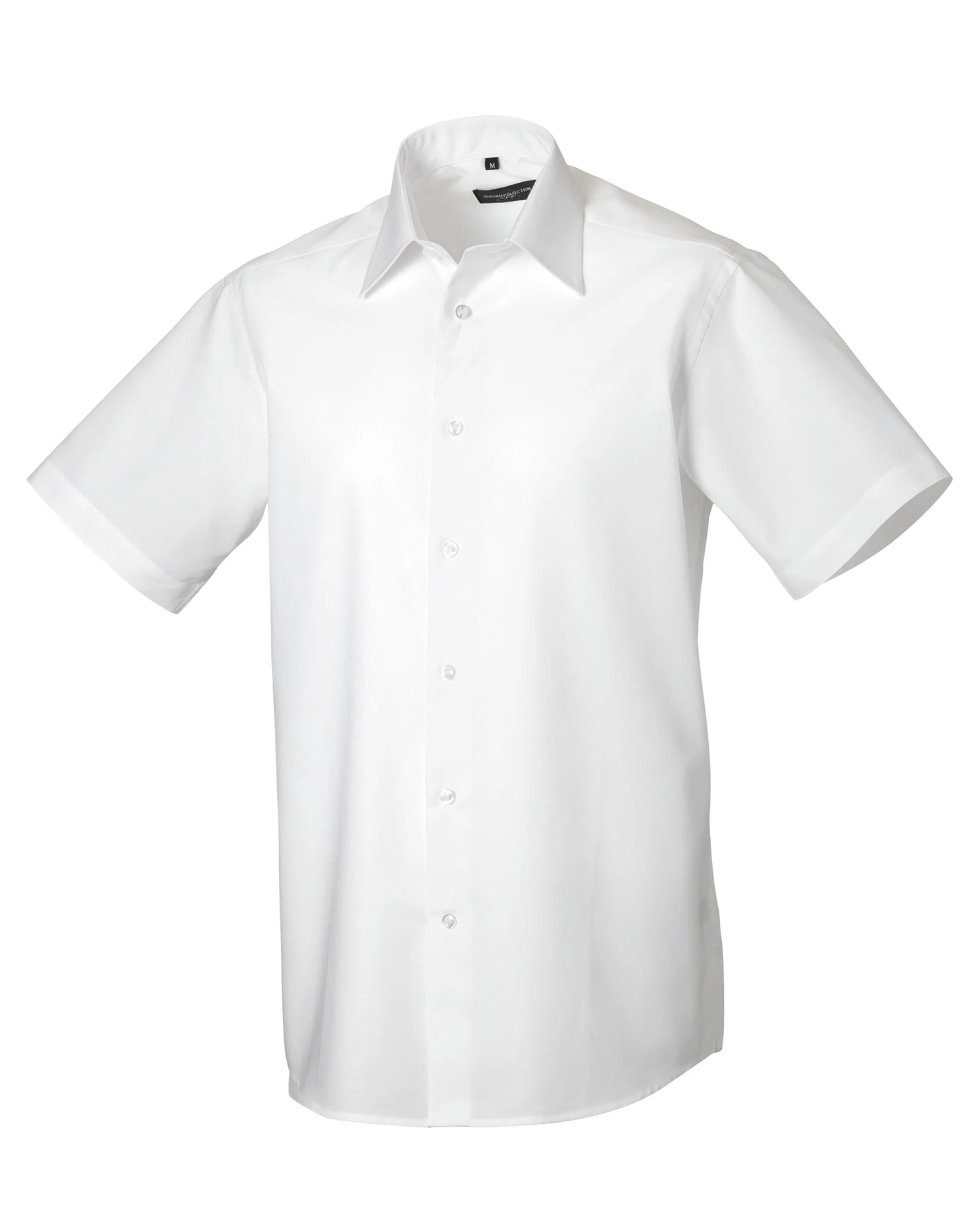 Russell Collection - Men's Short Sleeve Tailored Oxford Shirt - 923M - Image 6