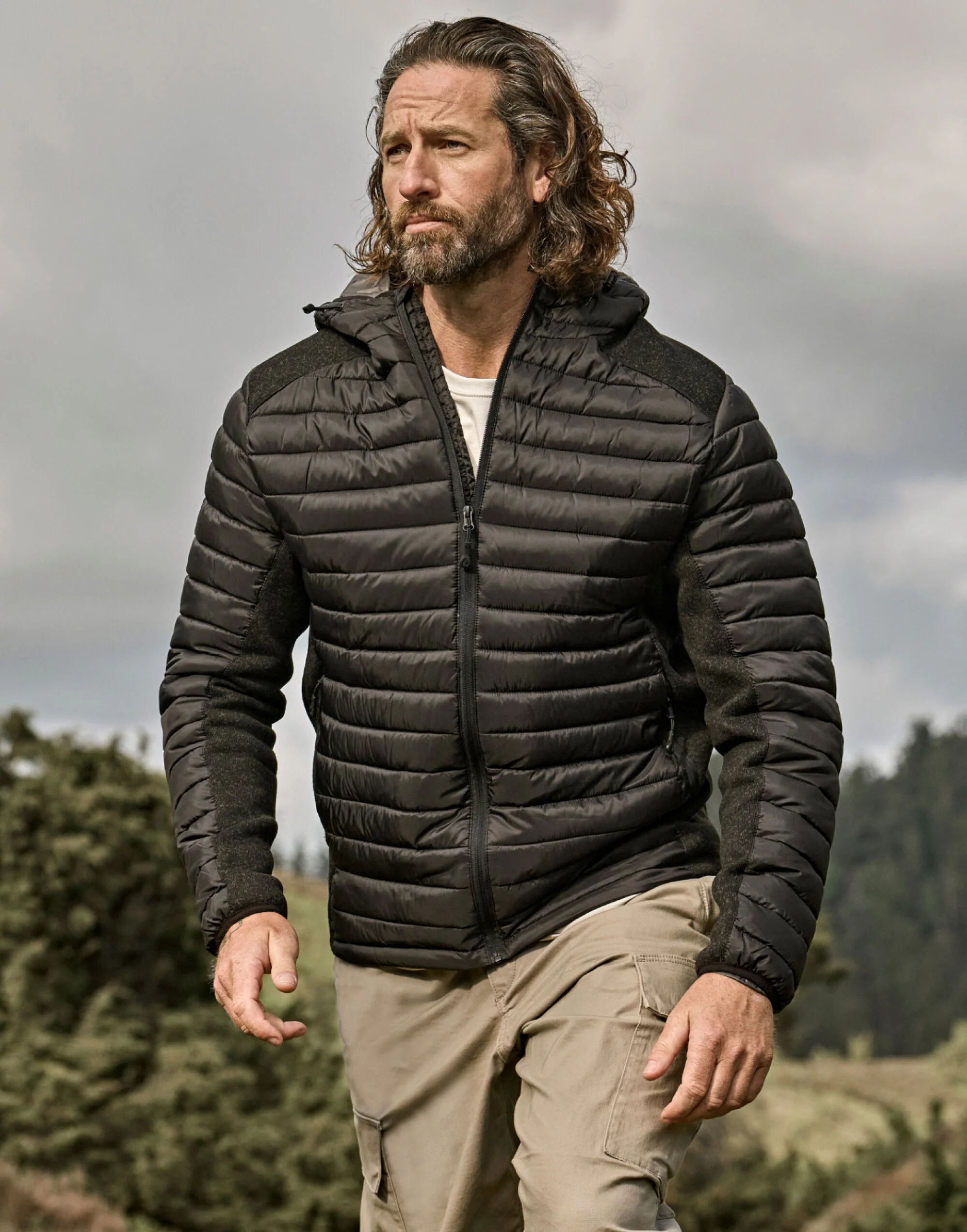 Tee Jays Men's Hooded Outdoor Crossover TJ9610